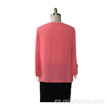 Blusa de manga larga Camisa casual para mujer